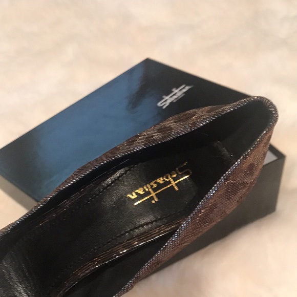 SOLD!! Sebastian Milano 5” stilettos heels leopard print 9.5 MSRP $545 new with… - Picture 12 of 17